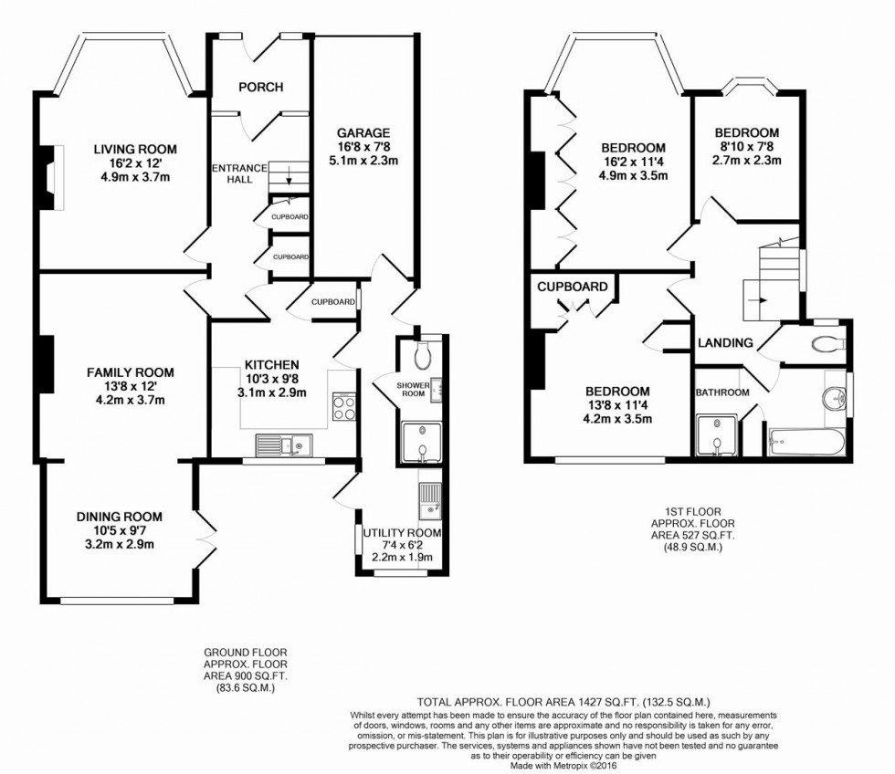 Floorplan for Fairfield Avenue, Whitton