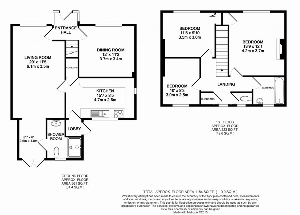 Floorplan for Maswell Park Road, Hounslow