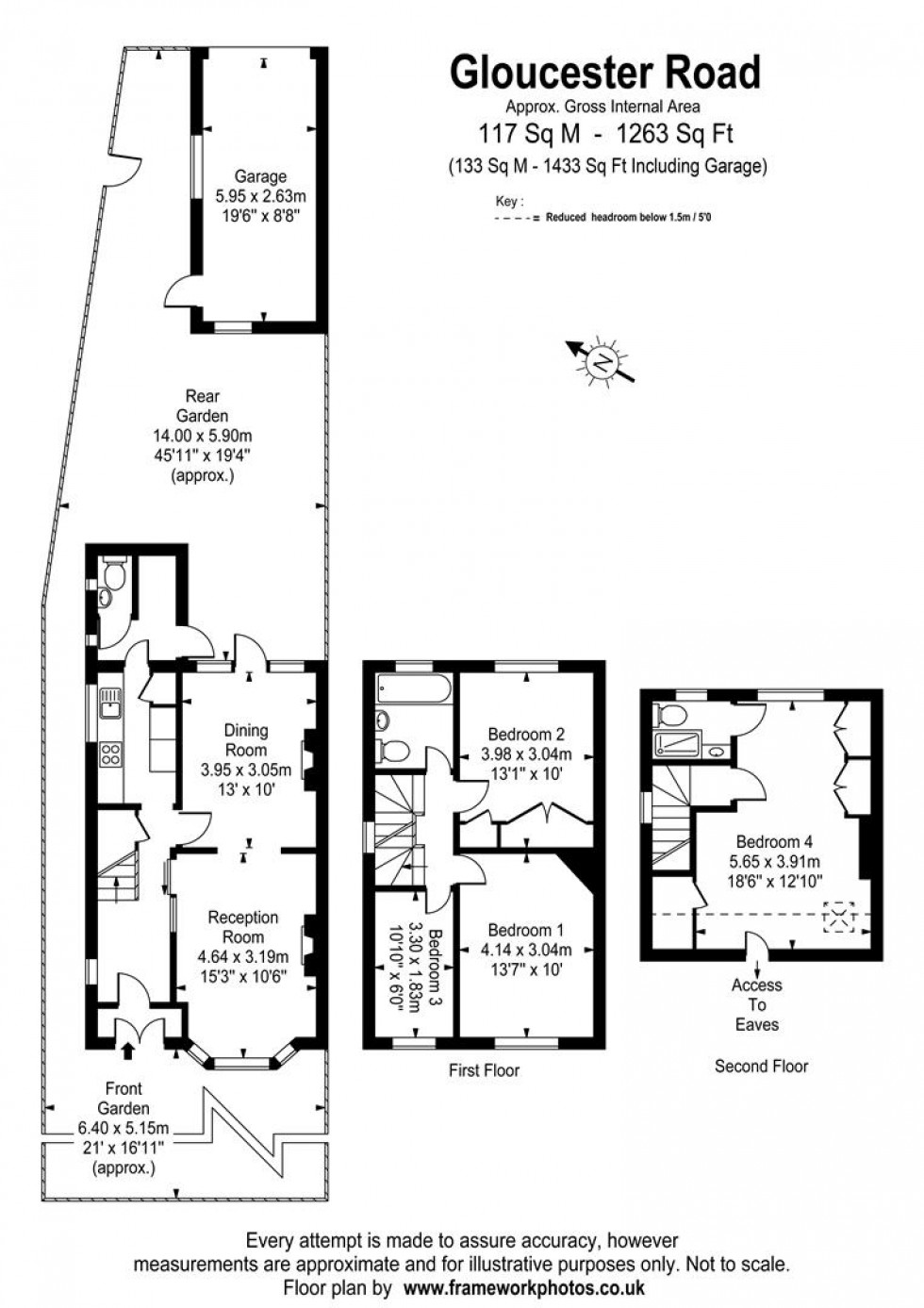 Floorplan for Gloucester Road, Twickenham