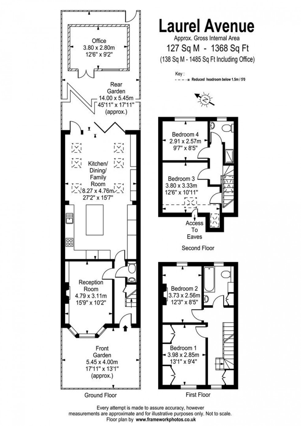 Floorplan for Laurel Avenue, Twickenham