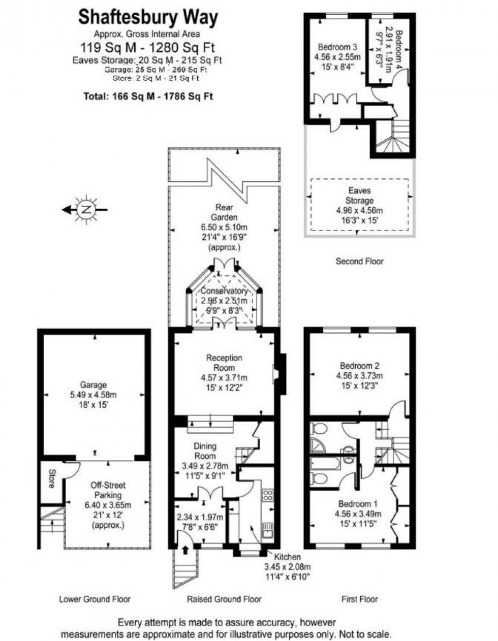 Floorplan for Shaftesbury Way, Twickenham