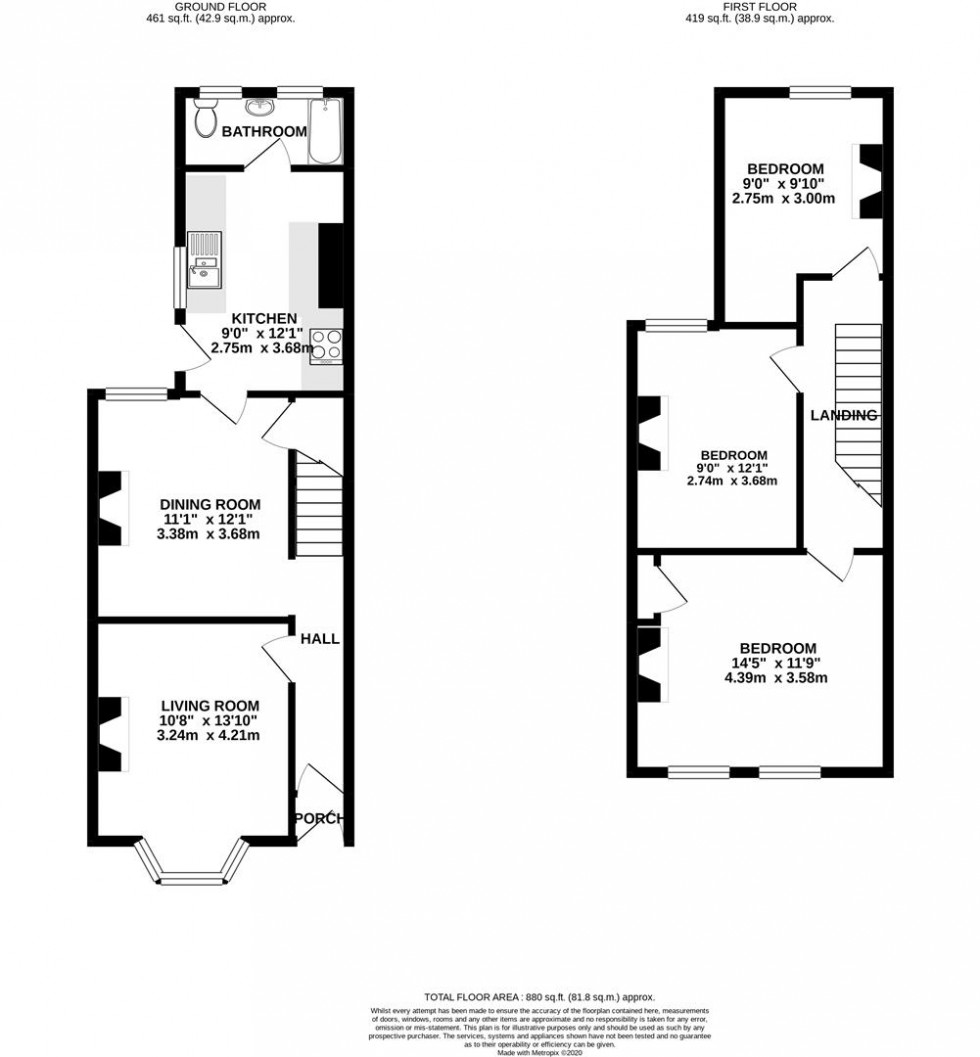 Floorplan for Cromwell Road, Hounslow