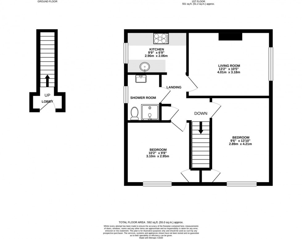 Floorplan for Talma Gardens, Twickenham