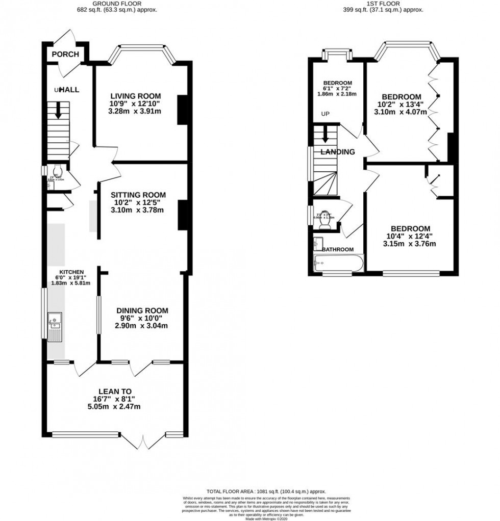 Floorplan for Old Manor Drive, Isleworth