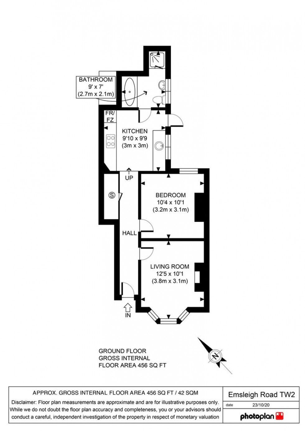 Floorplan for Elmsleigh Road, Twickenham