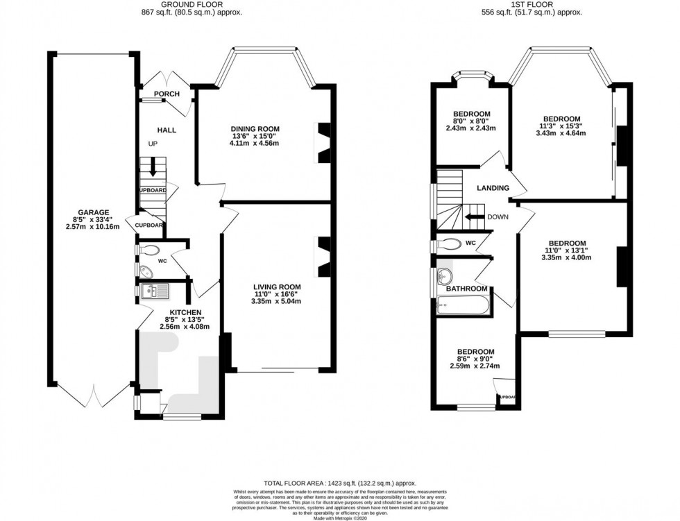 Floorplan for Constance Road, Twickenham