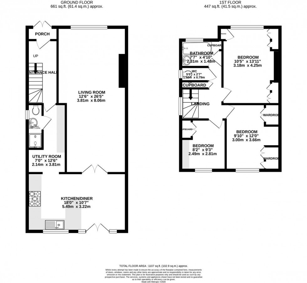 Floorplan for Heath Road, Hounslow