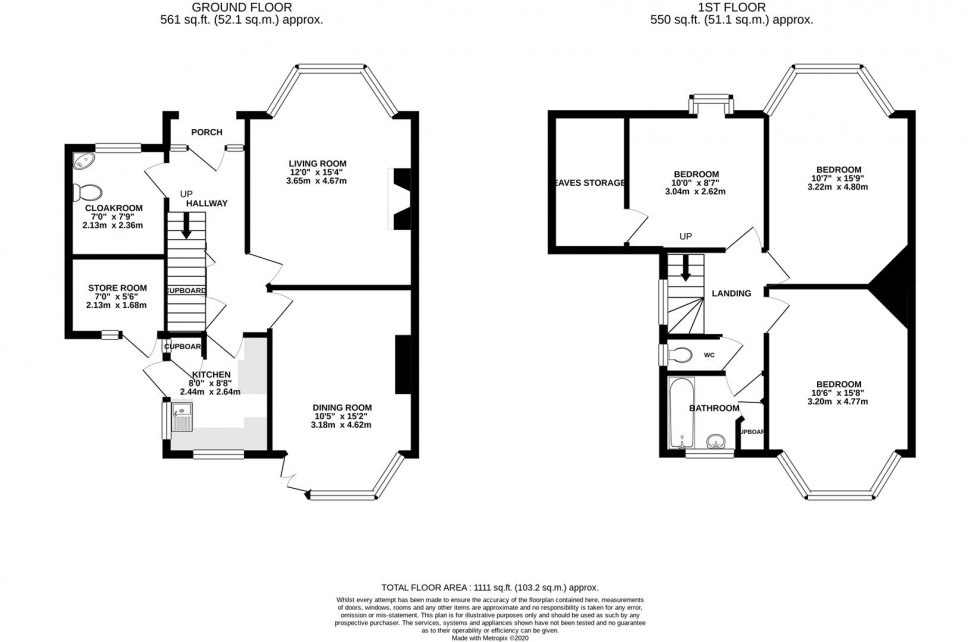 Floorplan for Redway Drive, Twickenham