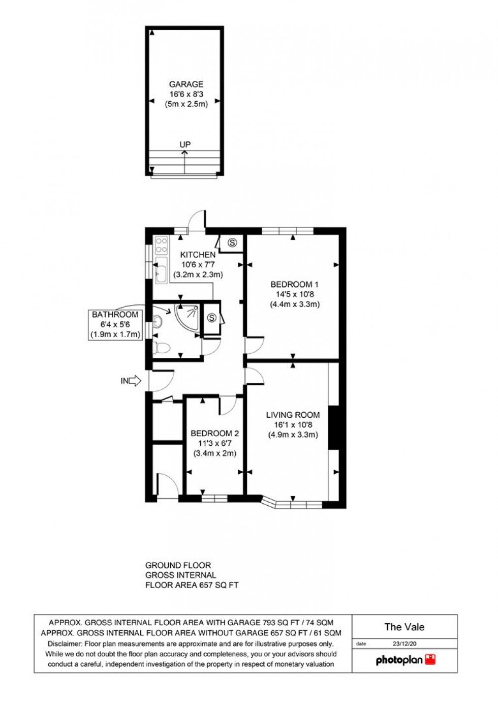 Floorplan for The Vale, Feltham