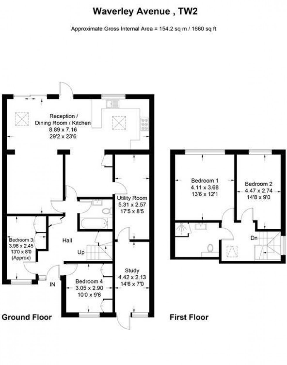 Floorplan for Waverley Avenue, Whitton