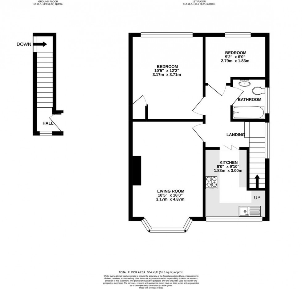 Floorplan for Kneller Road, Whitton