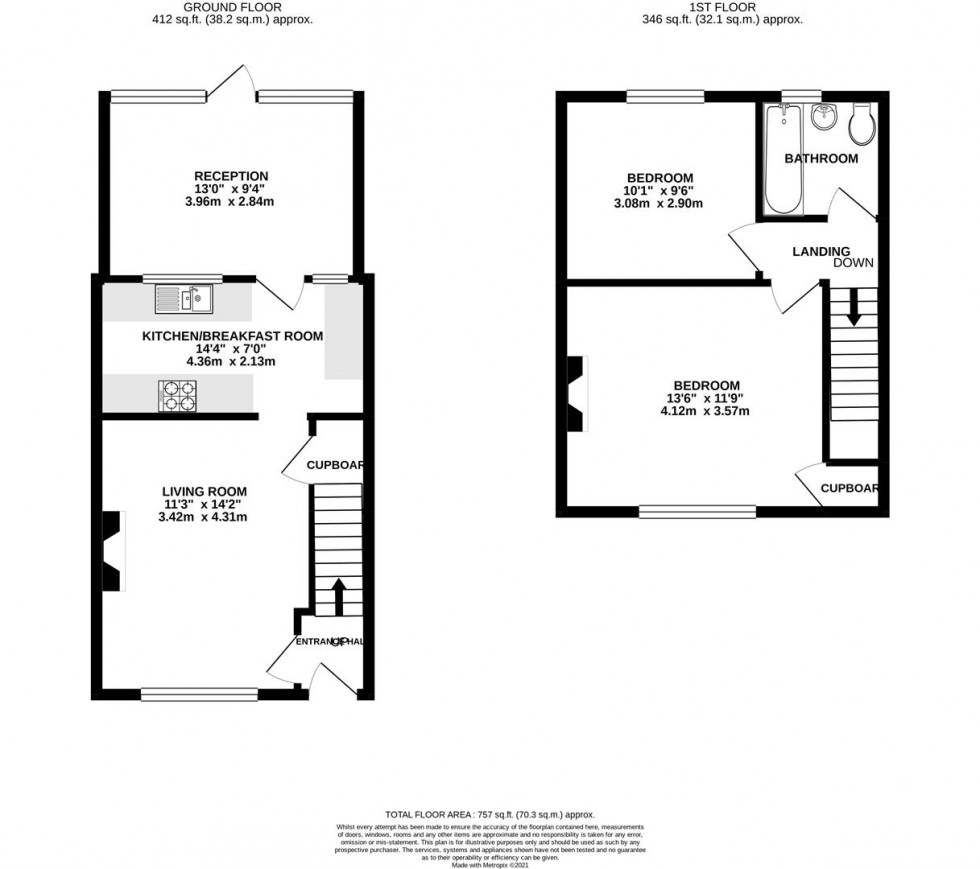 Floorplan for Springfield Road, Whitton