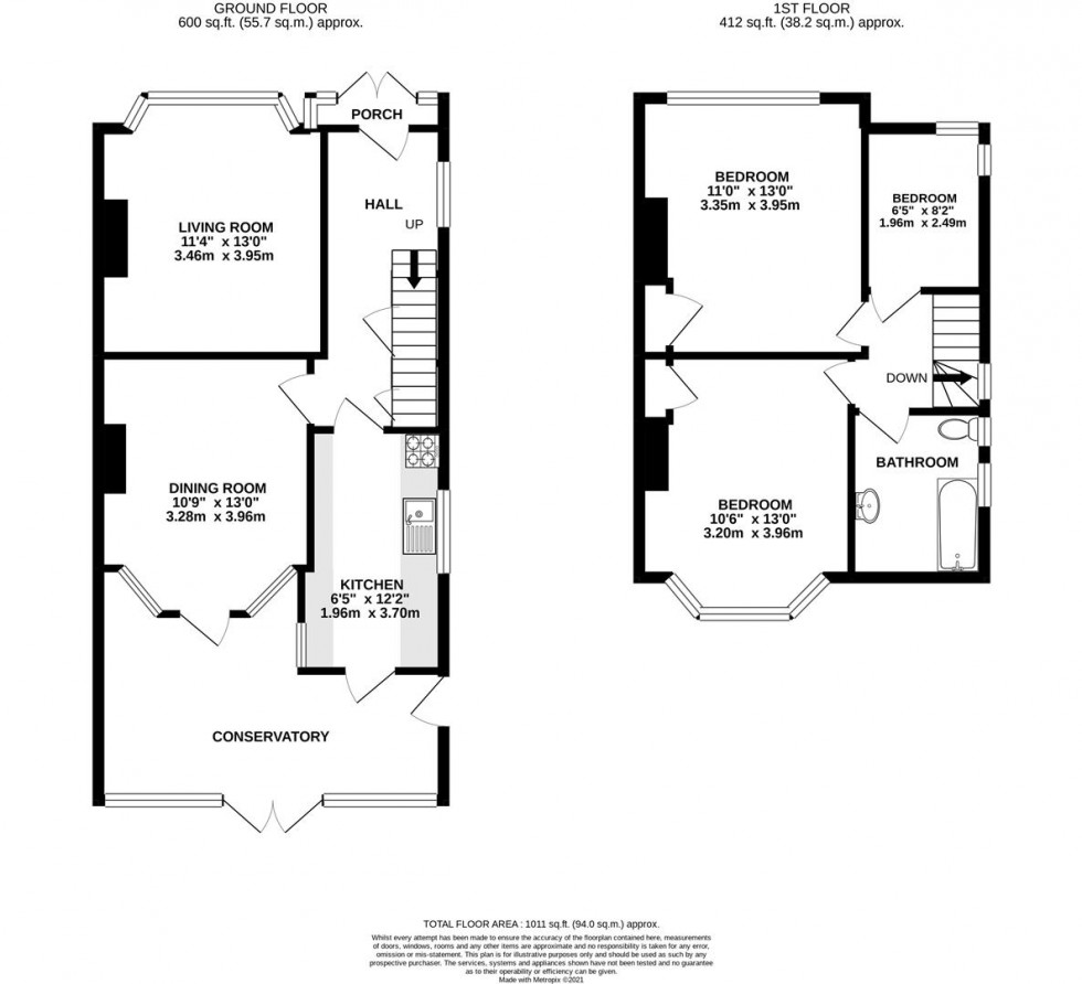 Floorplan for Central Avenue, Hounslow