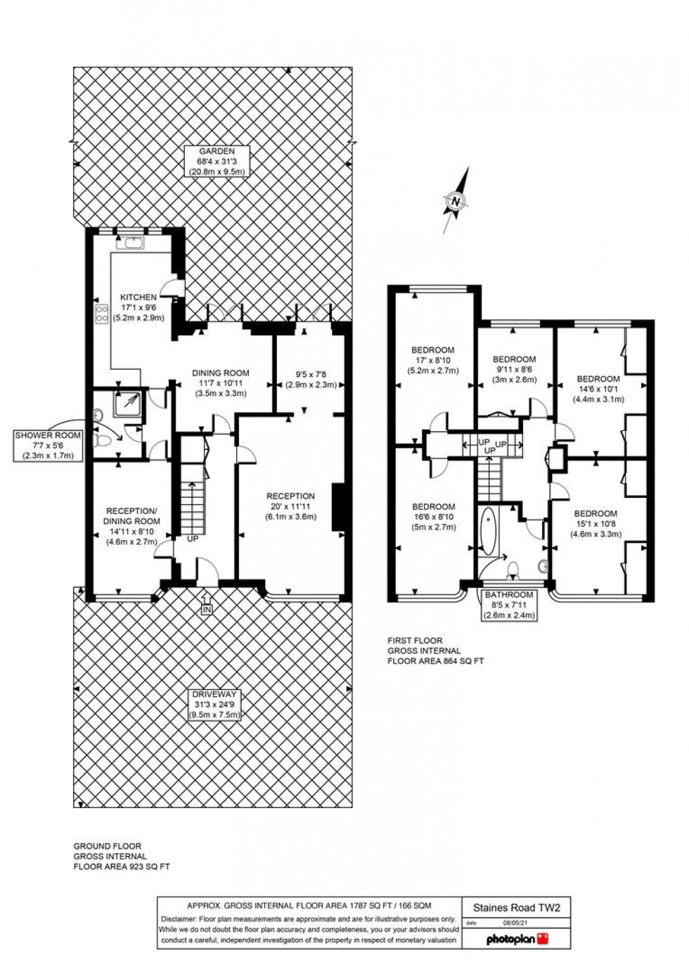 Floorplan for Staines Road, Twickenham