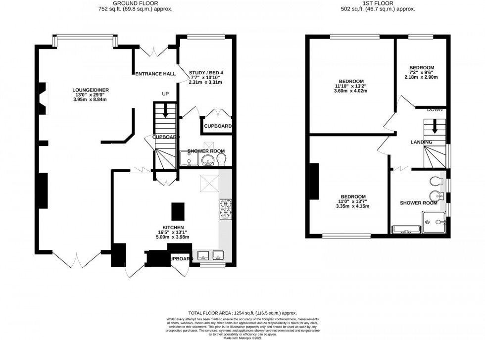 Floorplan for Park Avenue, Whitton, Hounslow