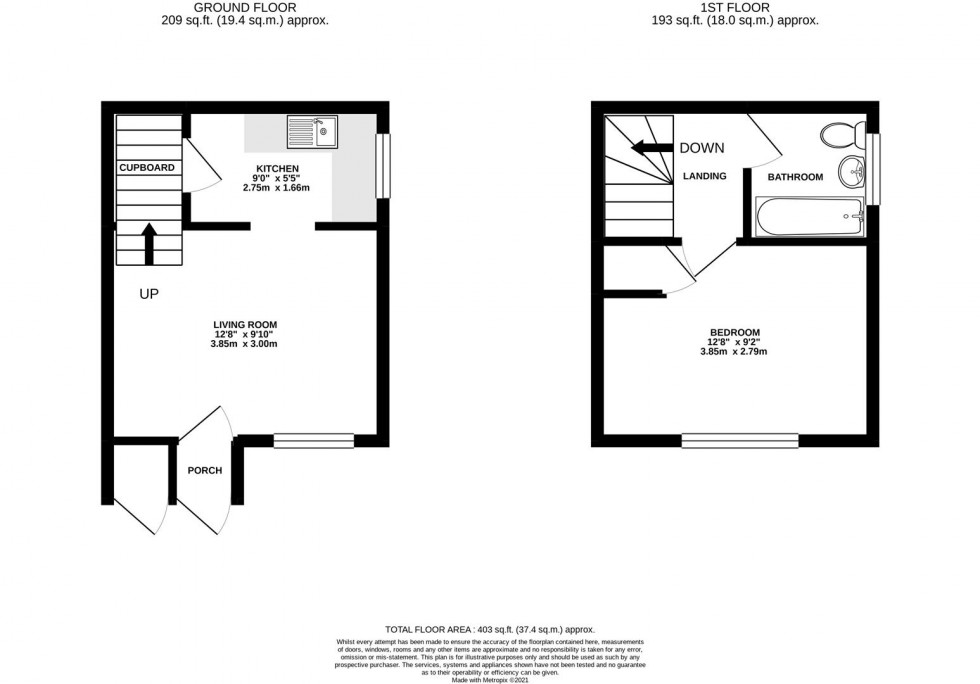 Floorplan for Harvesters Close, Isleworth