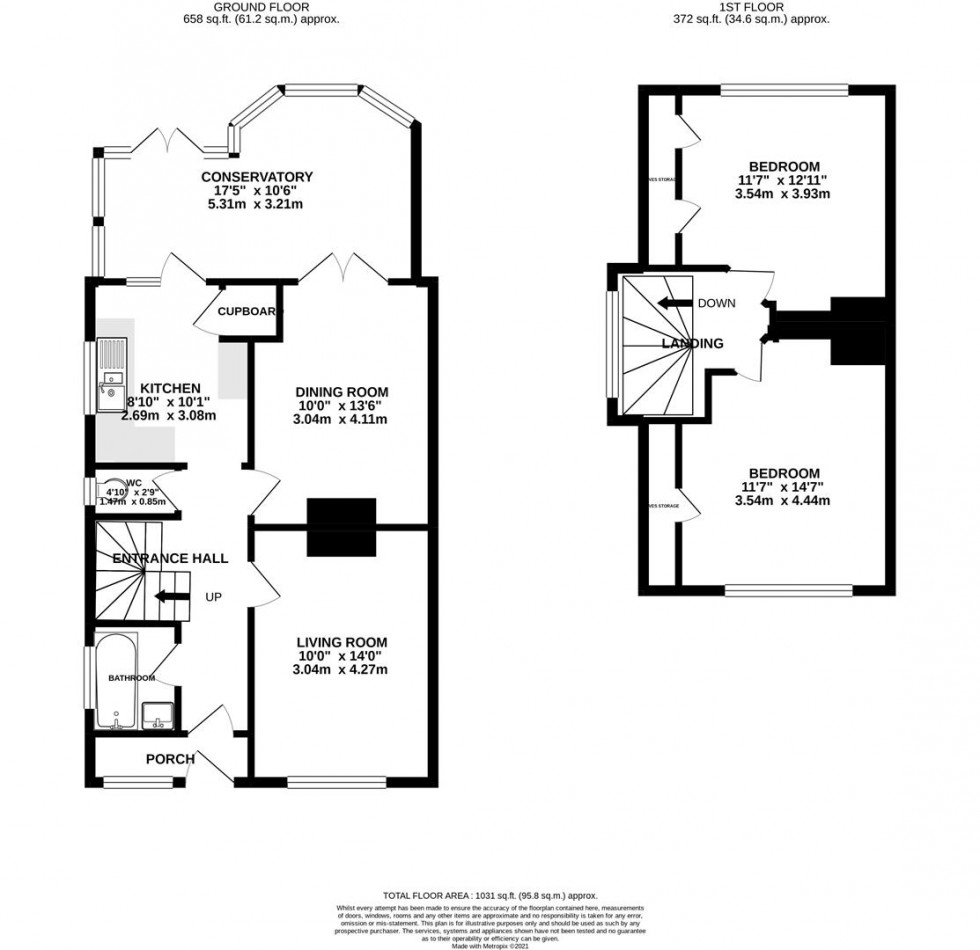 Floorplan for Wellington Road South, Hounslow