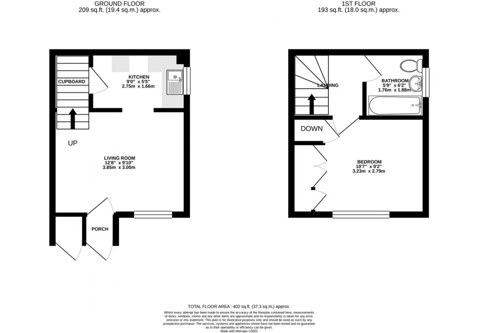 Floorplan for Harvesters Close, Isleworth