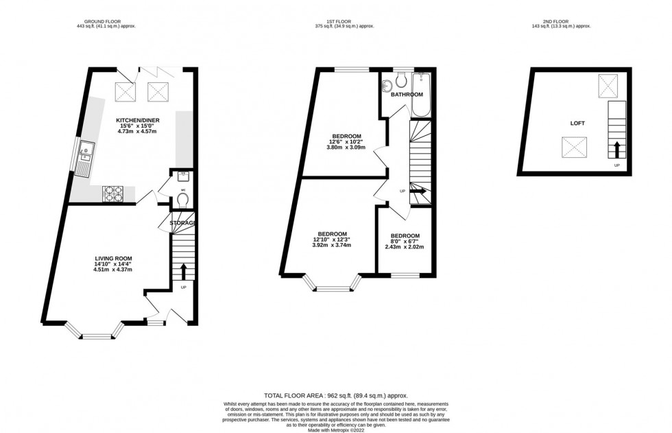 Floorplan for Constance Road, Whitton