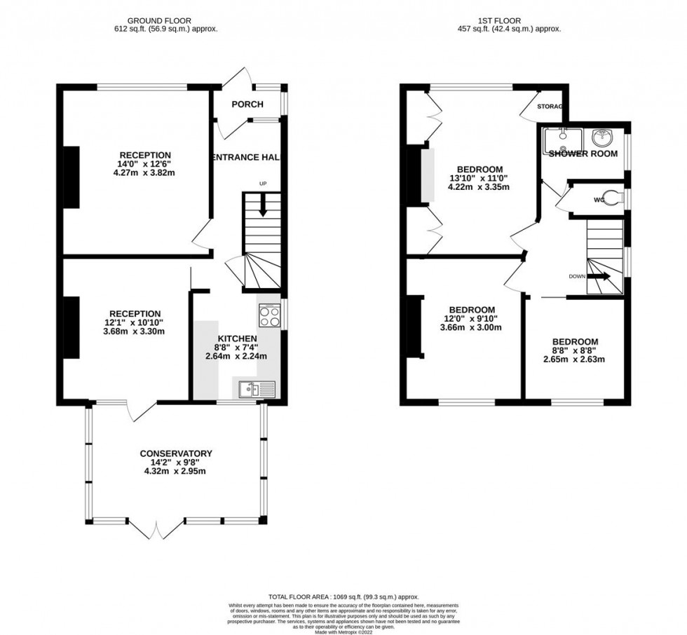 Floorplan for Chatsworth Crescent, Hounslow