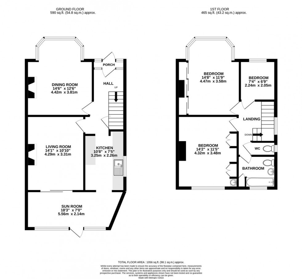 Floorplan for Millwood Road, Hounslow