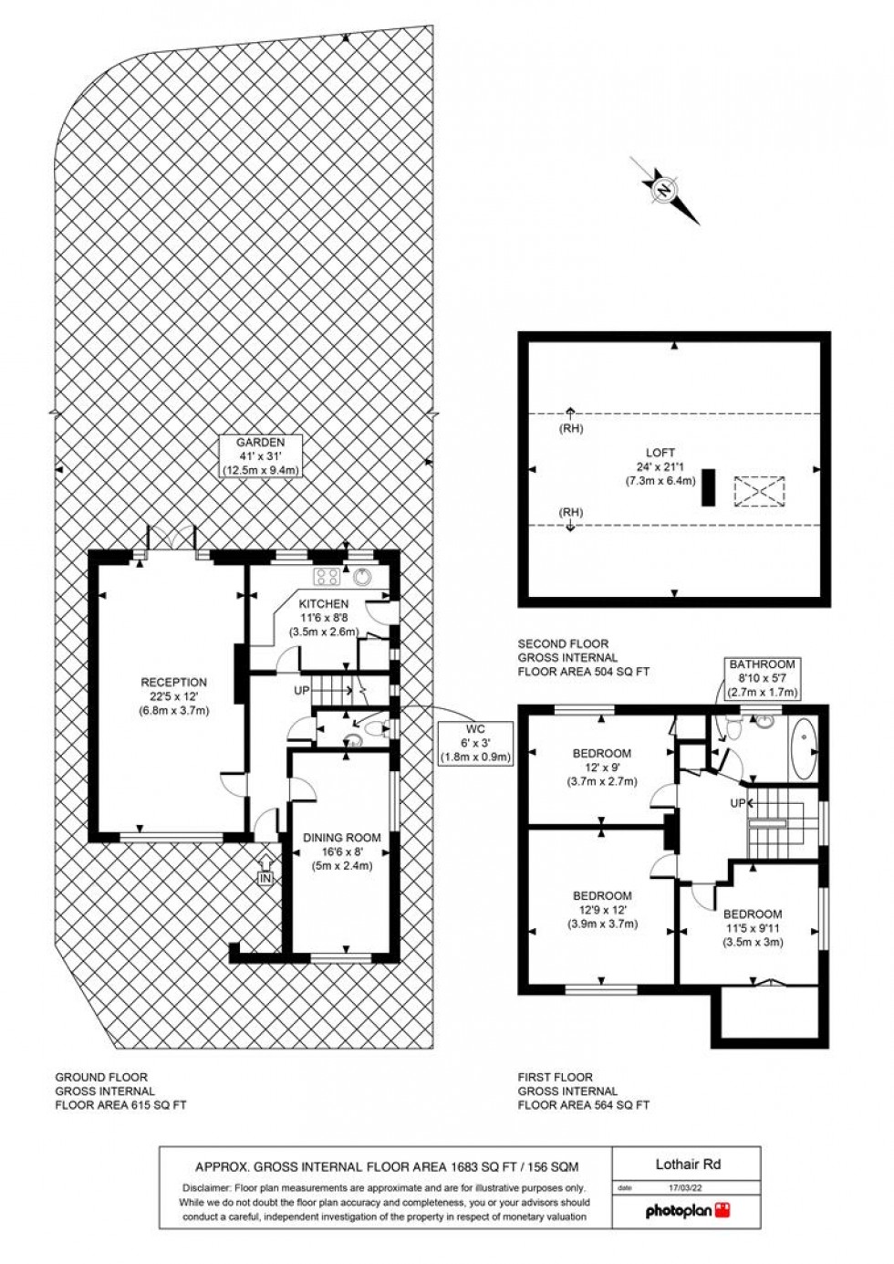 Floorplan for Fifehead Close, Ashford