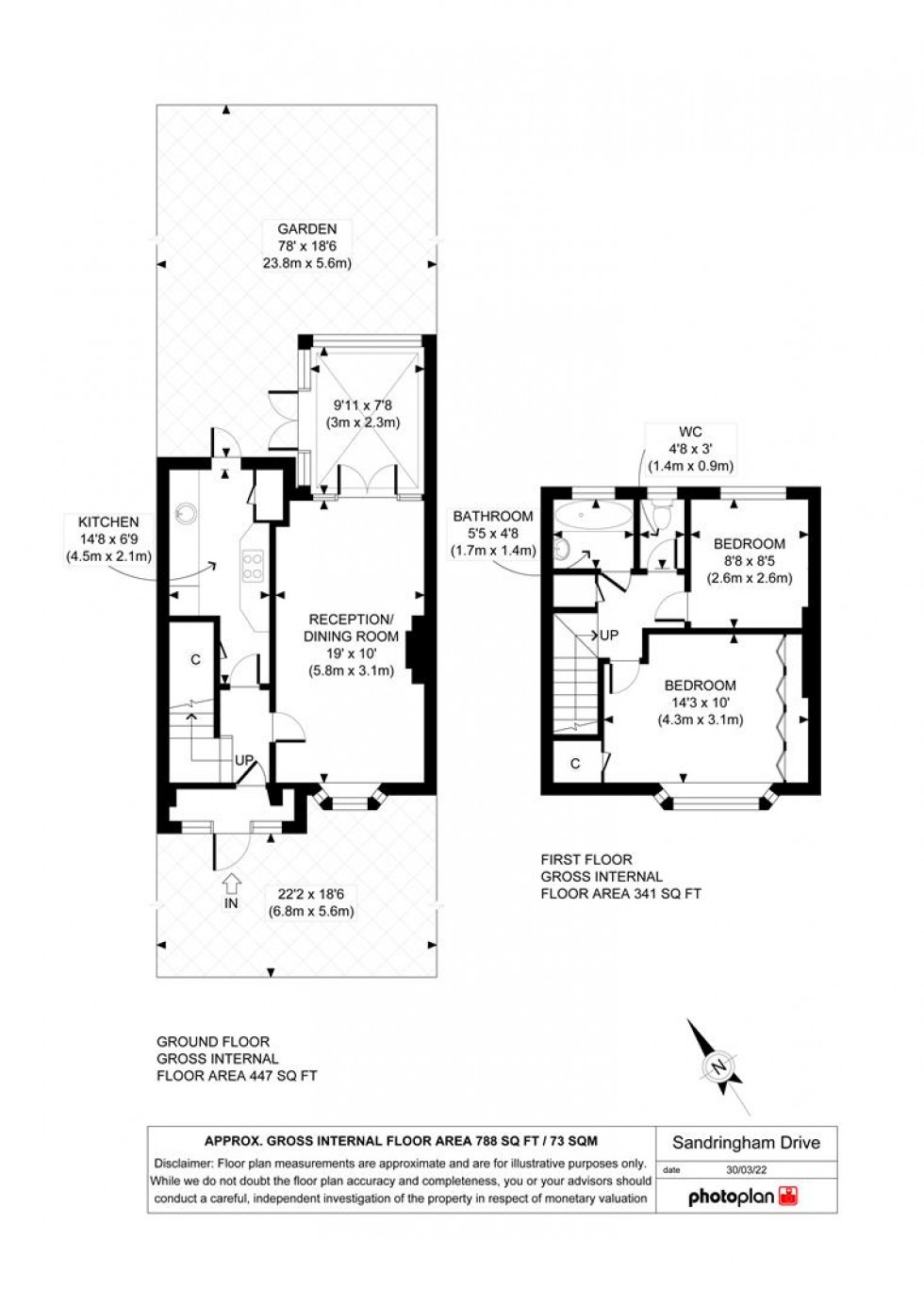 Floorplan for Sandringham Drive, Ashford