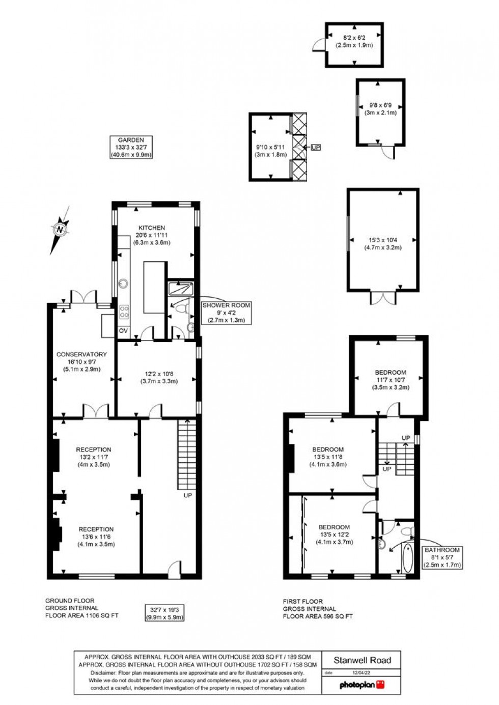 Floorplan for Stanwell Road, Ashford