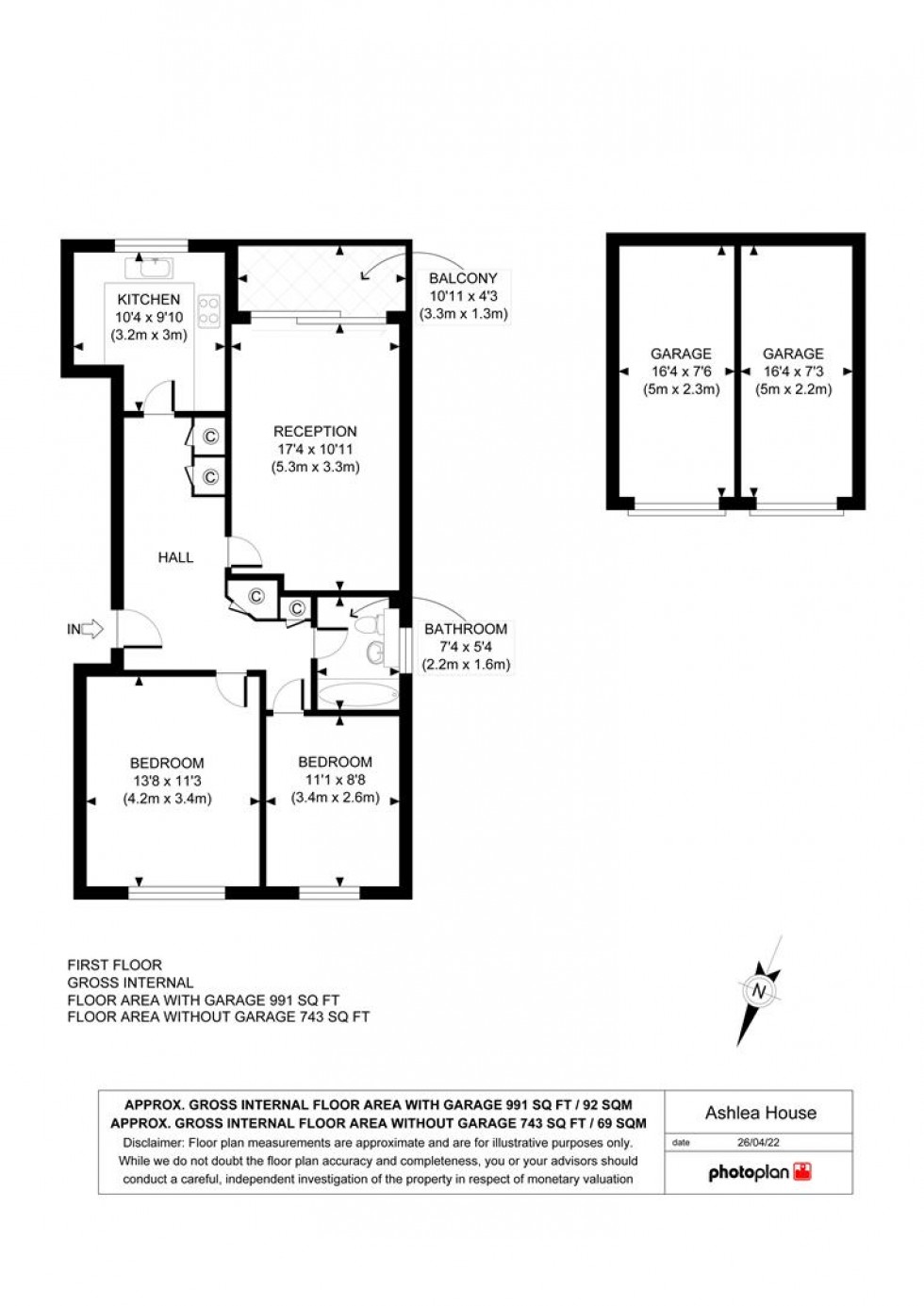 Floorplan for Fordbridge Road, Ashford