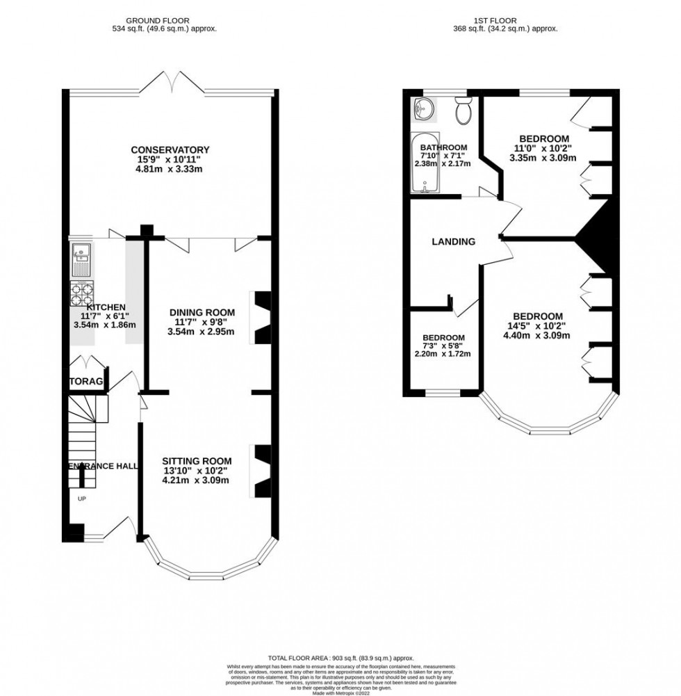 Floorplan for Wills Crescent, Whitton, Hounslow