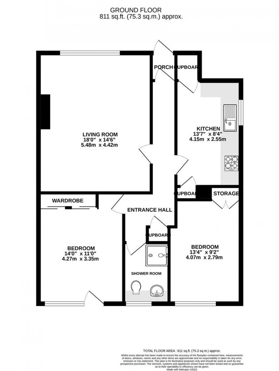 Floorplan for Dunleary Close, Whitton, Hounslow