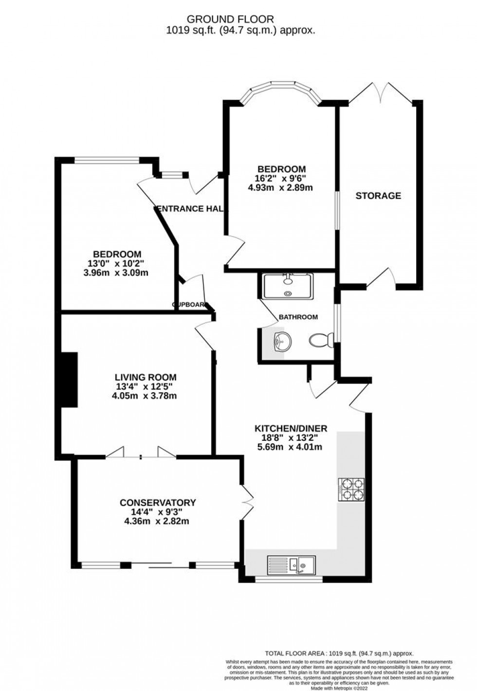 Floorplan for Albemarle Avenue, Whitton