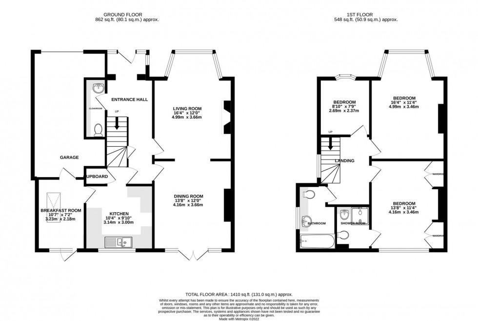 Floorplan for Montrose Avenue, Whitton