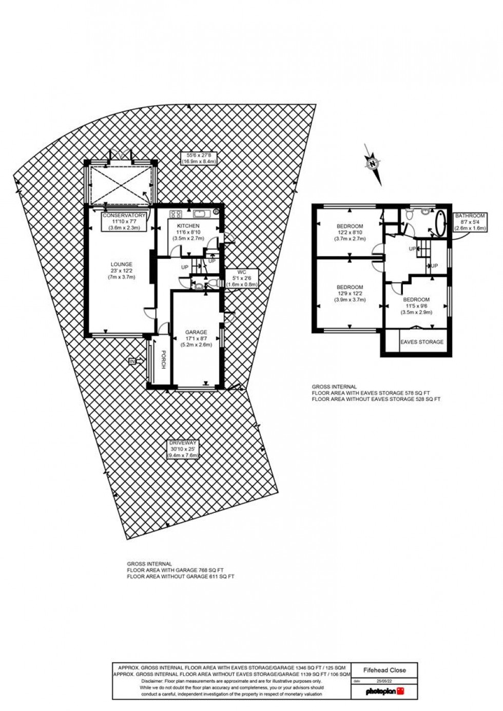 Floorplan for Fifehead Close, Ashford