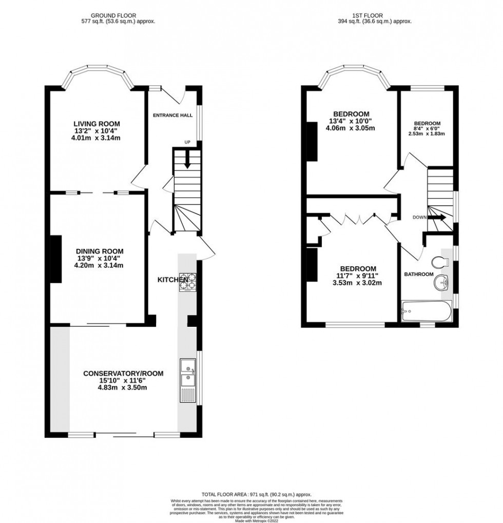 Floorplan for Harvey Road, Whitton, Hounslow