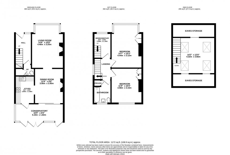 Floorplan for Vincam Close, Whitton