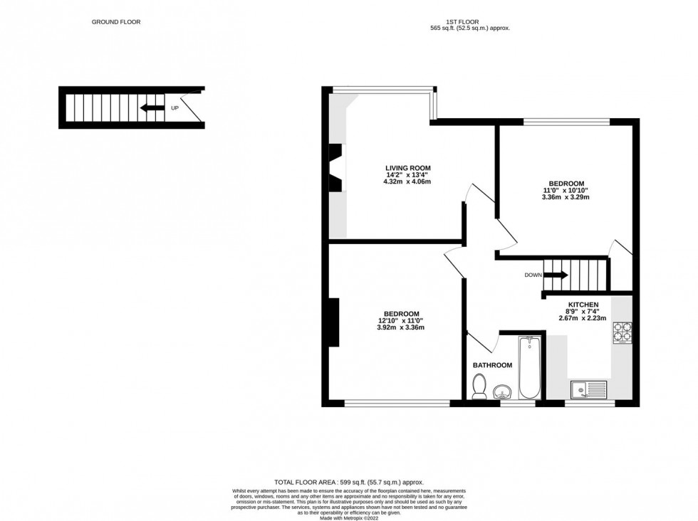 Floorplan for Chertsey Road, Whitton