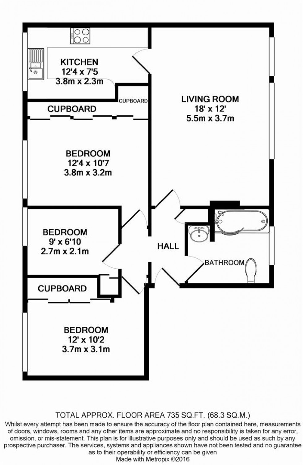 Floorplan for Constance Road, Whitton