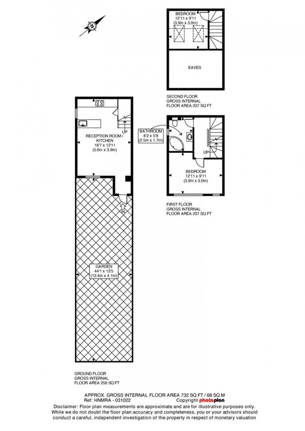 Floorplan for Reedsfield Road, Ashford