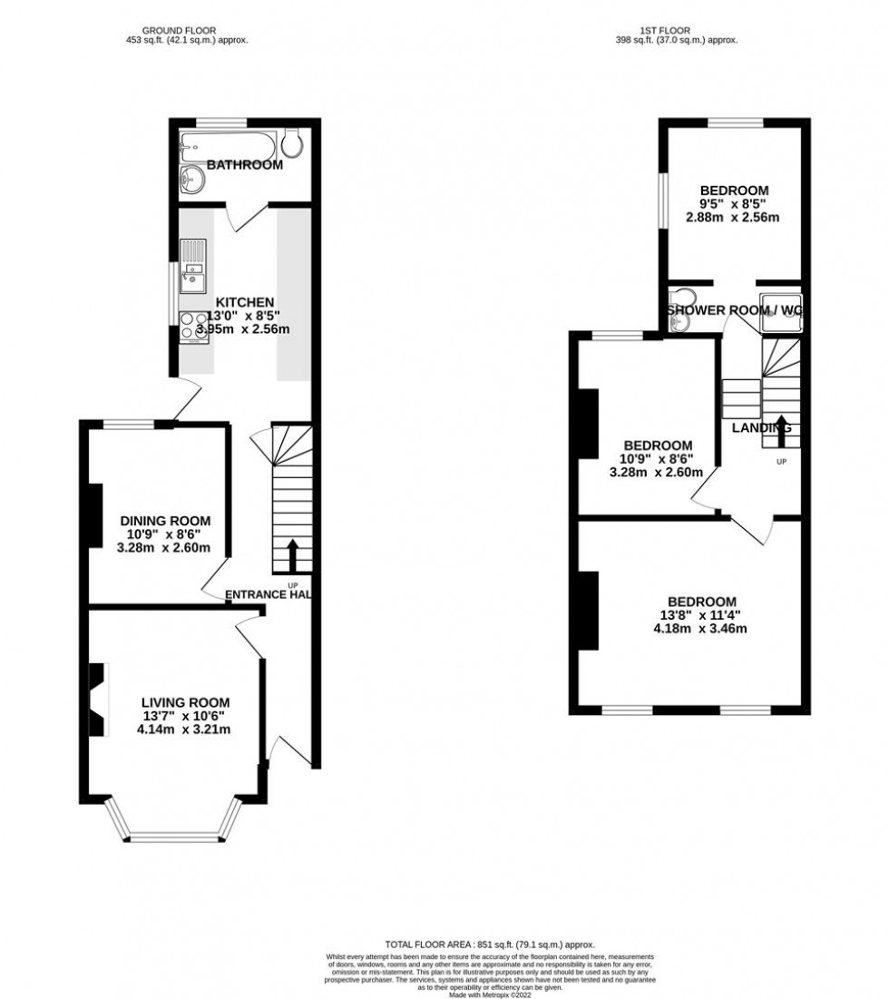 Floorplan for Nelson Road, Whitton