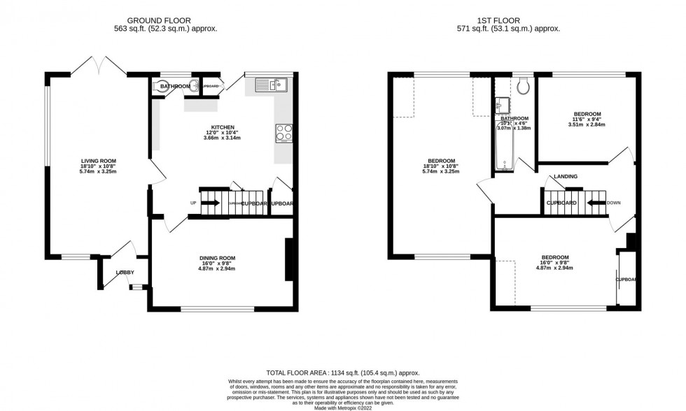 Floorplan for Ashdale Close, Whitton