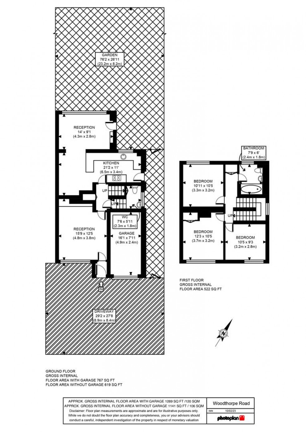 Floorplan for Woodthorpe Road, Ashford