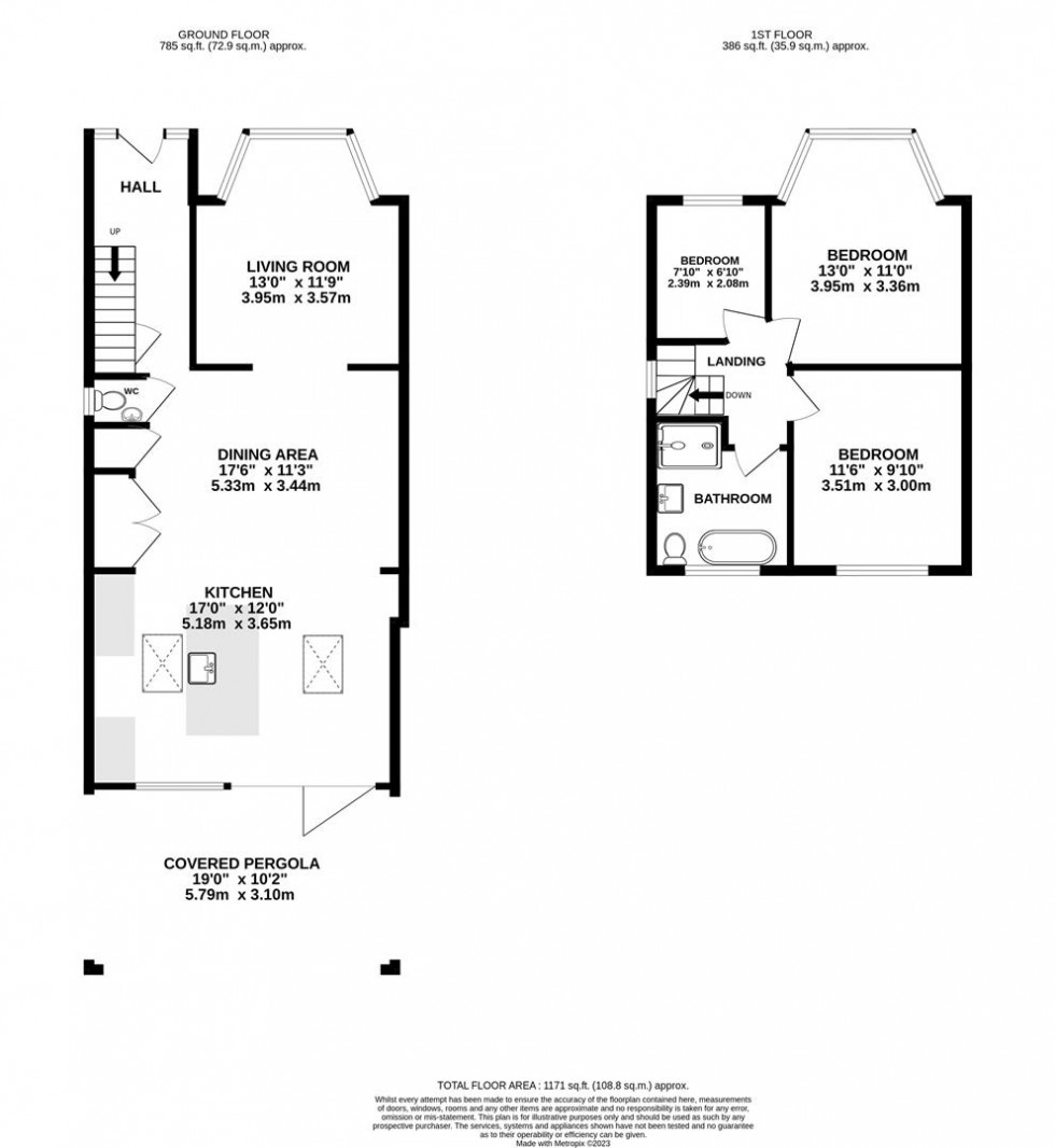 Floorplan for Crane Way, Whitton