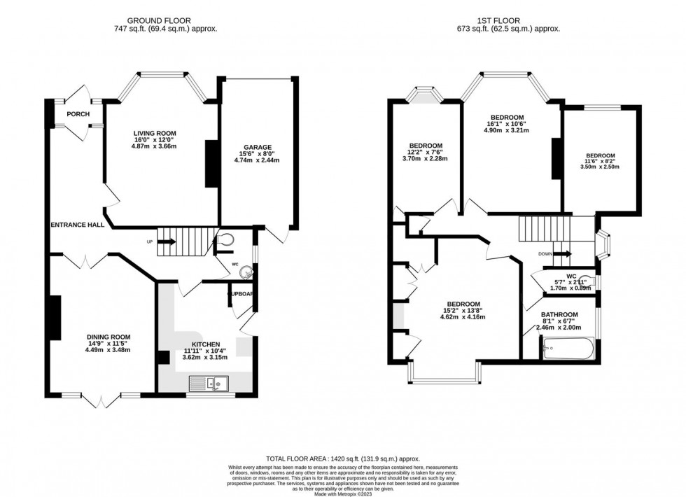 Floorplan for Percy Road, Whitton