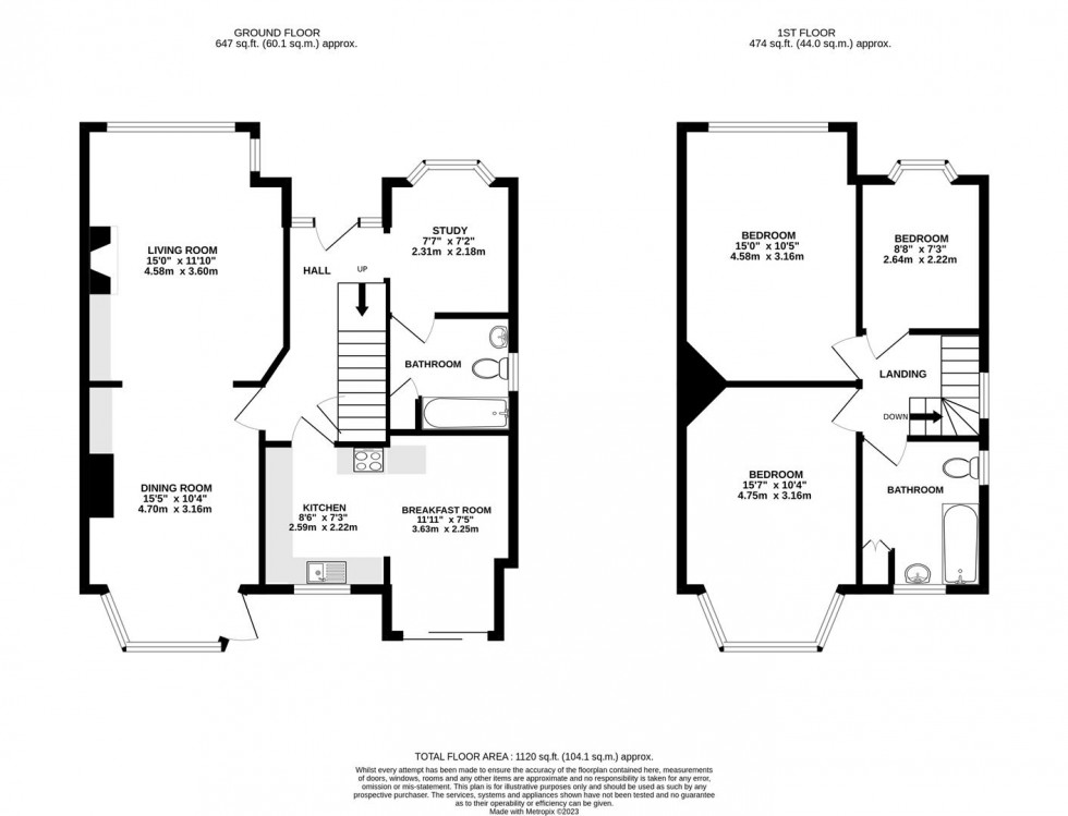 Floorplan for Redway Drive, Whitton