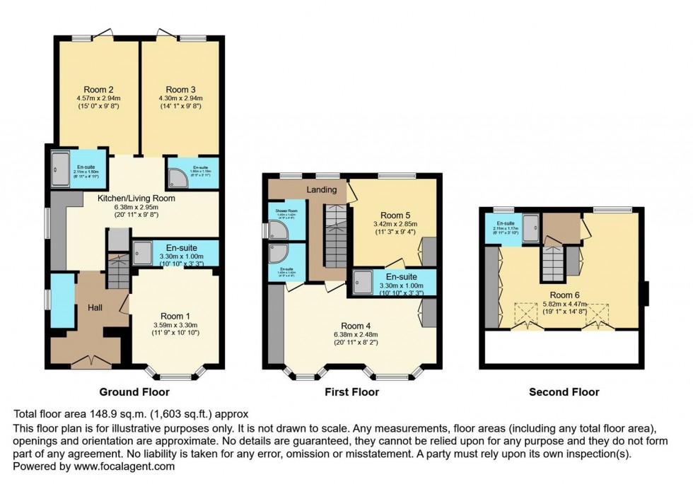 Floorplan for Yew Tree Walk, Hounslow