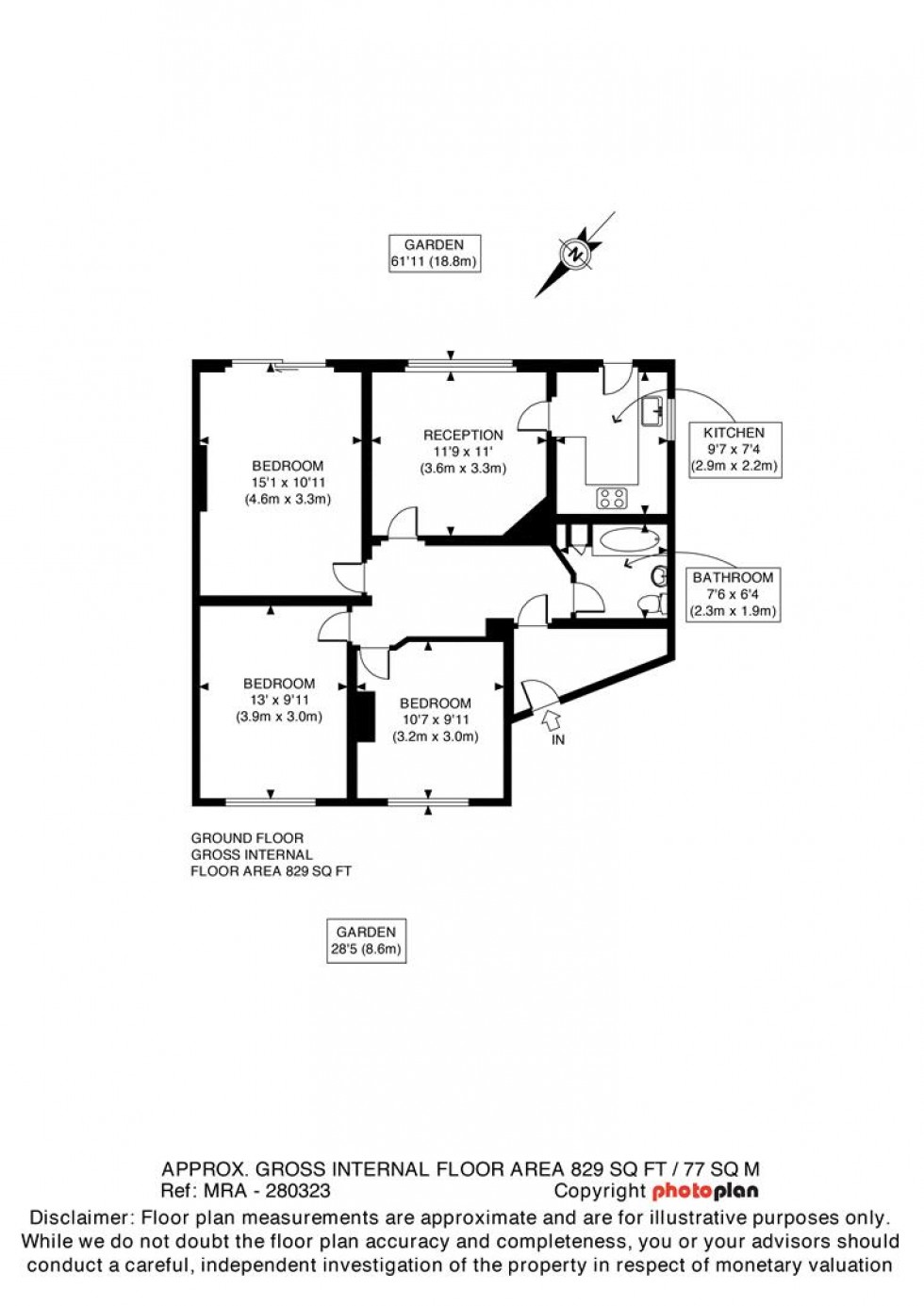 Floorplan for Arlington Road, Ashford