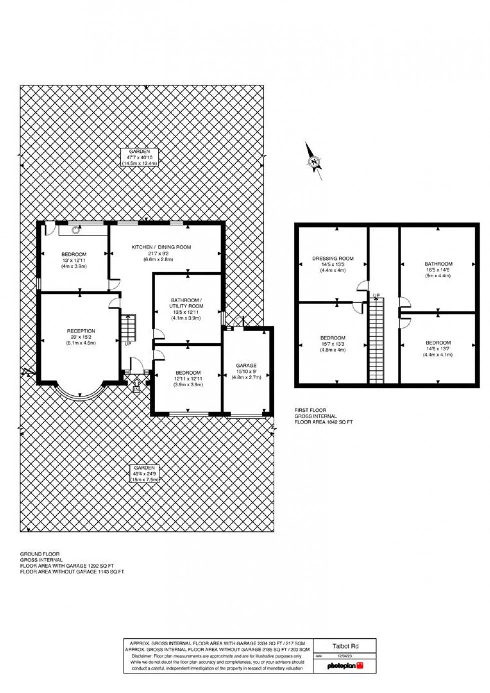 Floorplan for Talbot Road, Ashford