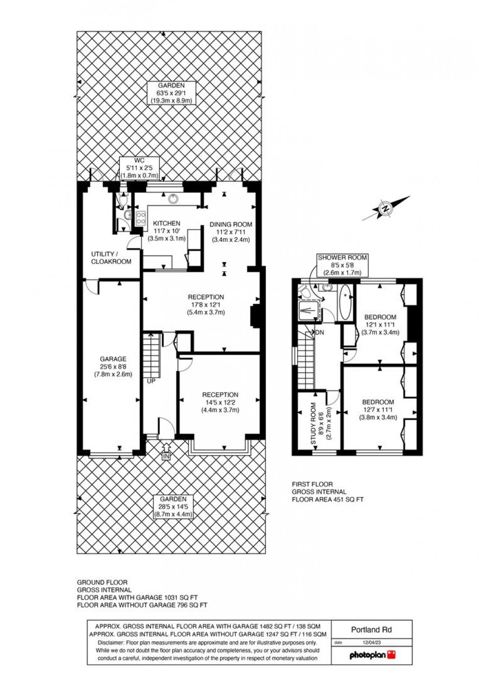 Floorplan for Portland Road, Ashford