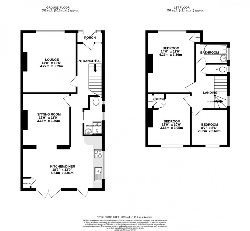 Floorplan for Dalmeny Crescent, Hounslow